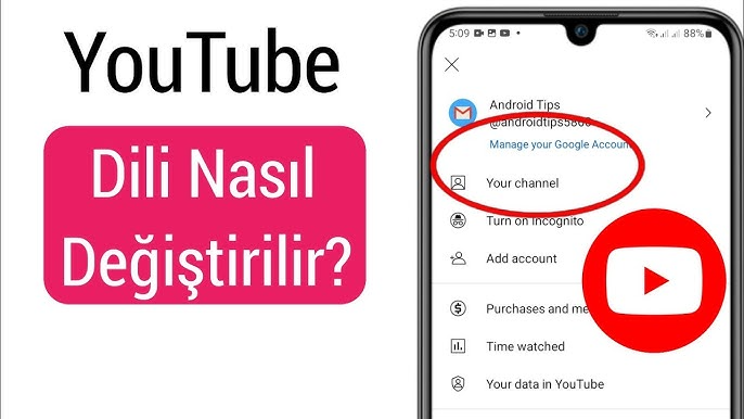 YouTube Dil Değiştirme Nasıl Yapılır?